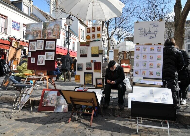 Künstler am Montmartre