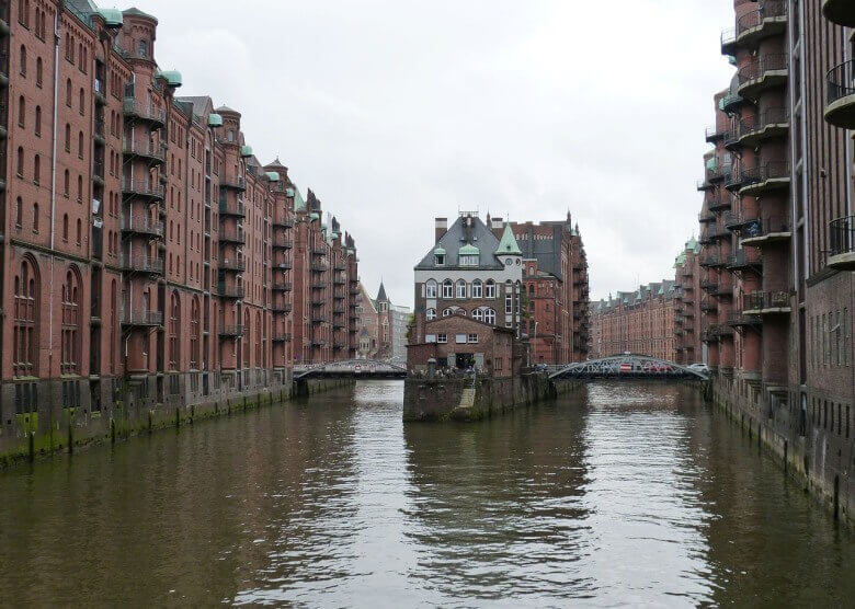 Die Speicherstadt in Hamburg