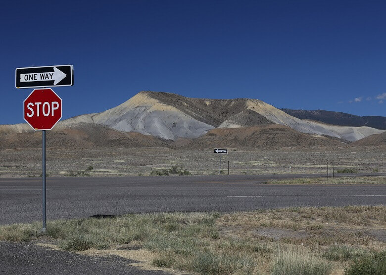 Straßenschild in Colorado