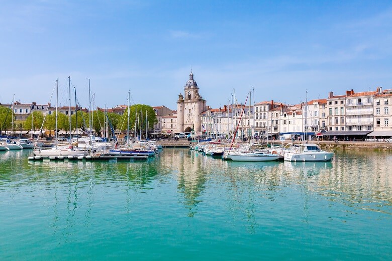 Der Hafen von La Rochelle in Frankreich