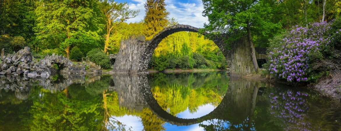 Die Rakotzbrücke in Kromlau bei Gablenz