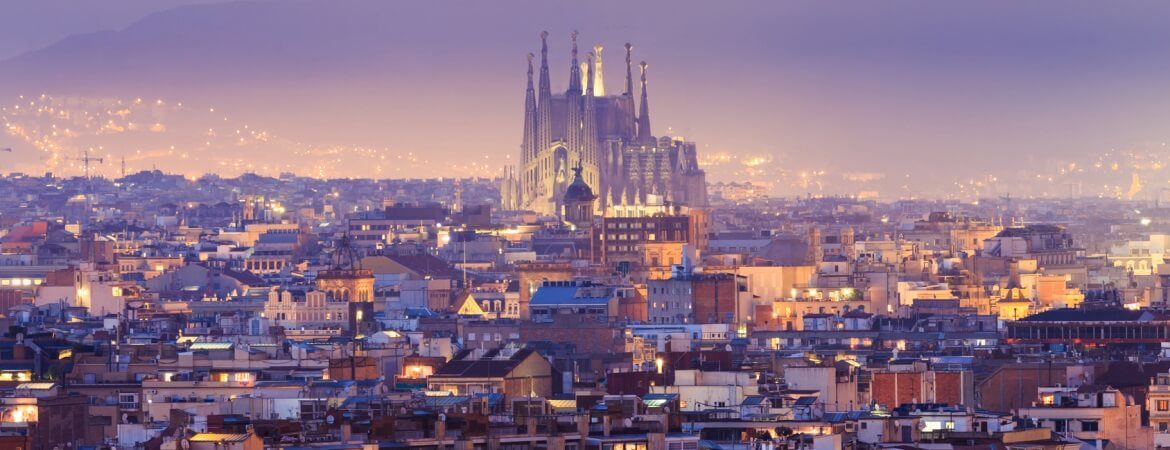 Blick über die katalanische Hauptstadt Barcelona