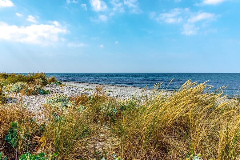 Bojendorf ist einer der ruhigsten Strände in Fehmarn