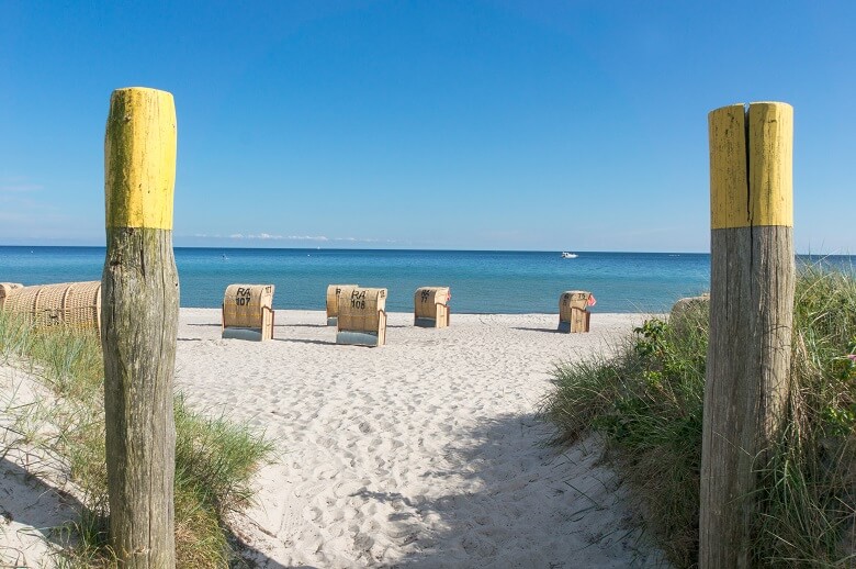 Einer der bekanntesten Strände in Fehmarn ist der Südstrand