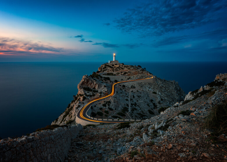 Cap Formentor bei Sonnenuntergang