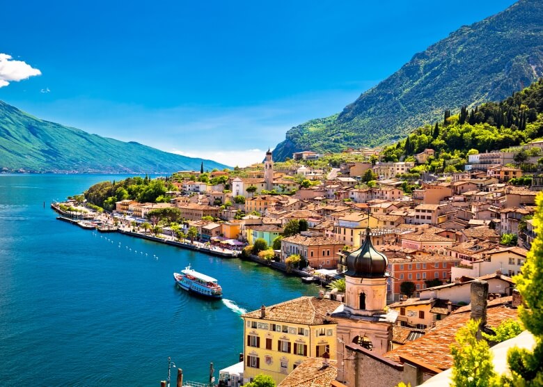 Wunderschön: Der Ort Limone sul Garda am Gardasee