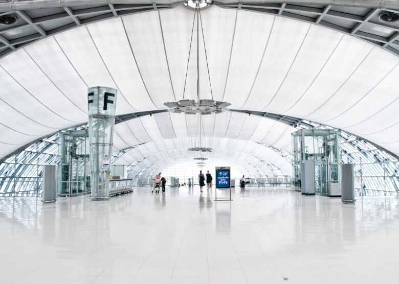 Terminal F des Bangkok International Airport