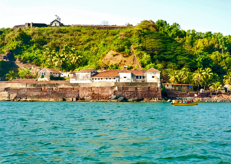 Das portugiesische Fort Aguada in Goa