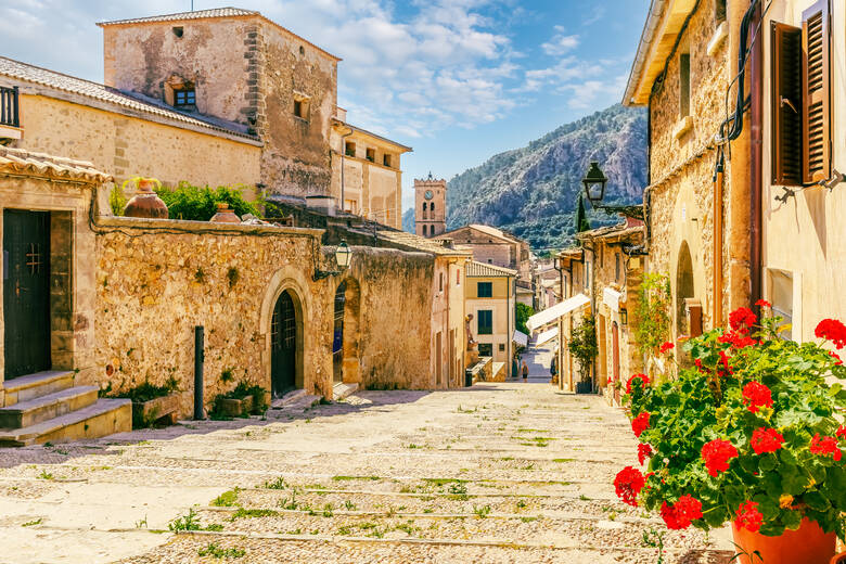 Altstadt von Pollença auf Mallorca 