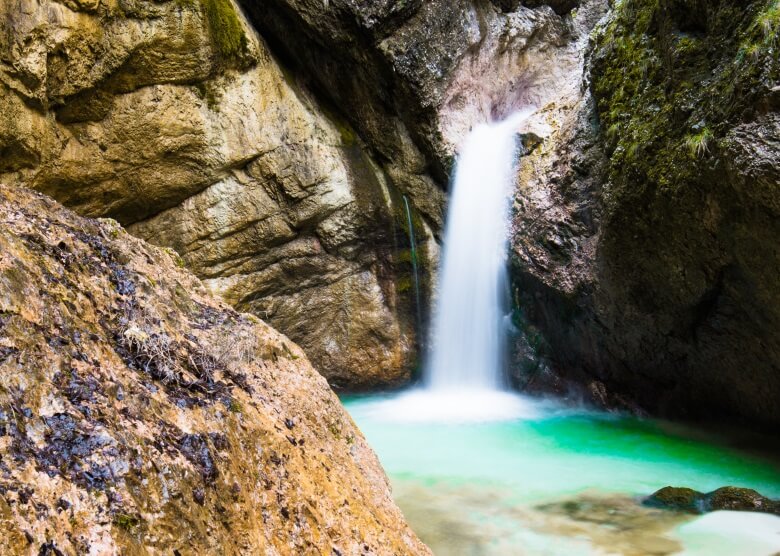 Wasserfall Almbachklamm im Berchtesgadener Land