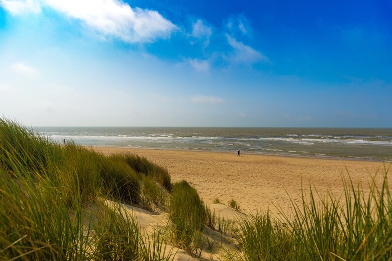 Strand in De Haan in Belgien