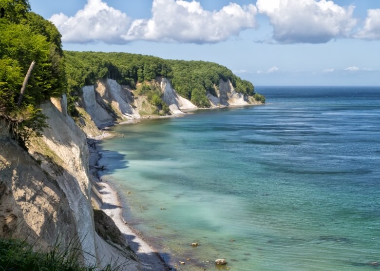 Die berühmten Kreidefelsen auf Rügen