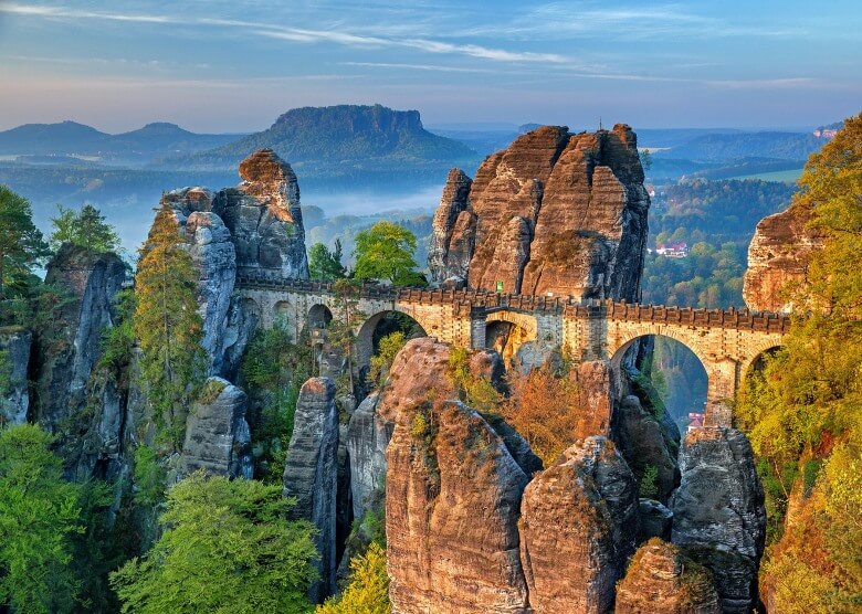 Basteibrücke im Sandsteingebirge