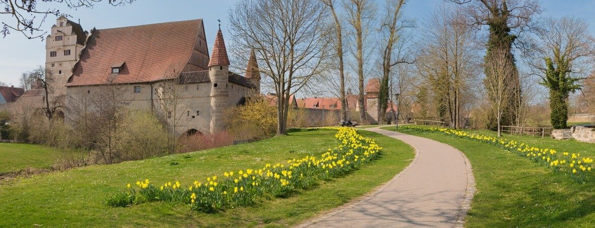 Altstadt von Dinkelsbühl in Franken, Deutschland