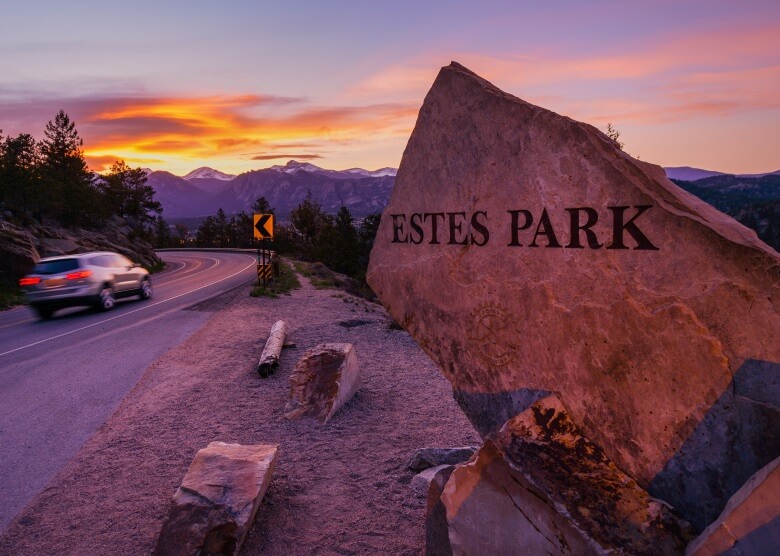 Estes Park in Colorado, USA