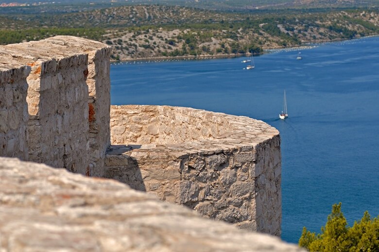 Ausblick von Festung auf Sibenik in Kroatien