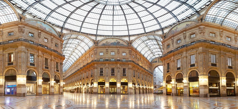 Galleria Vittrio Emanuele II in Mailand, Italien