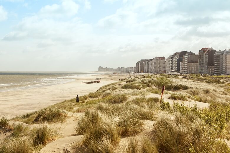 Strand in Knokke-Heist in Belgien