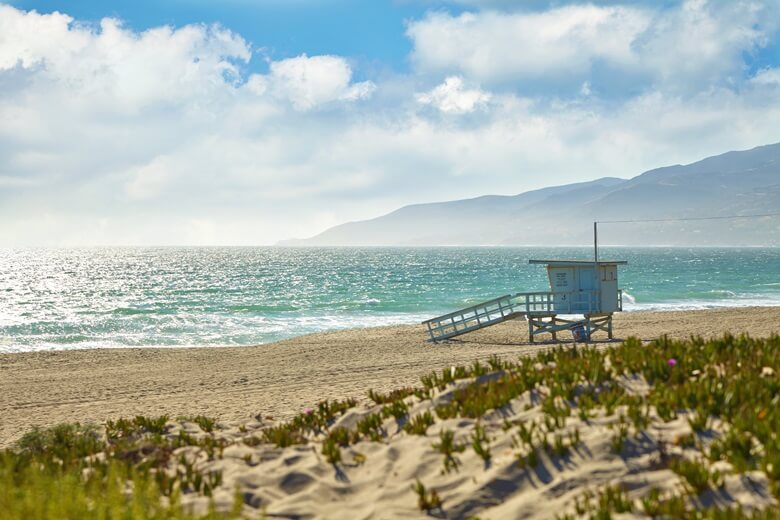 Promistrand Malibu in Kalifornien, USA