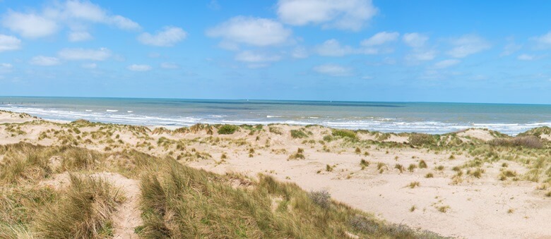 Strand von Middelkerke in Belgien