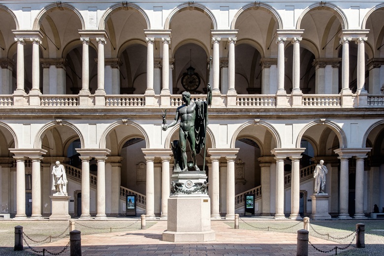 Palazzo di Brera mit Pinakothek in Mailand,Italien