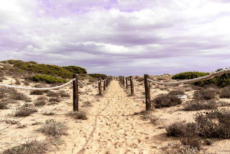 Reitweg in Son Bou auf Menorca