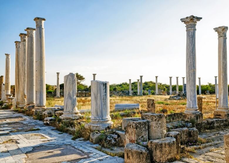 Die Ausgrabungsstätte Salamis auf Zypern