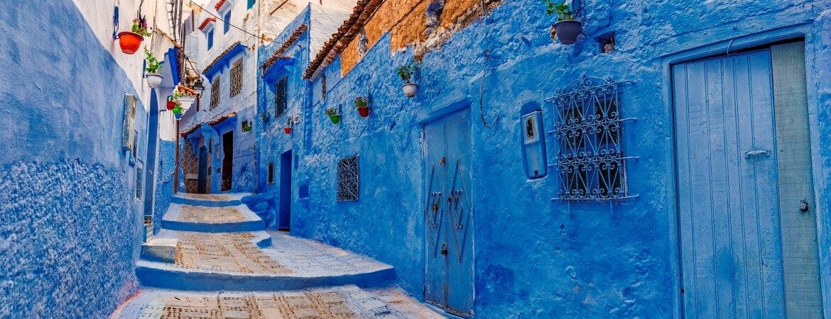 Die blaue Stadt Chefchaouen in Marokko