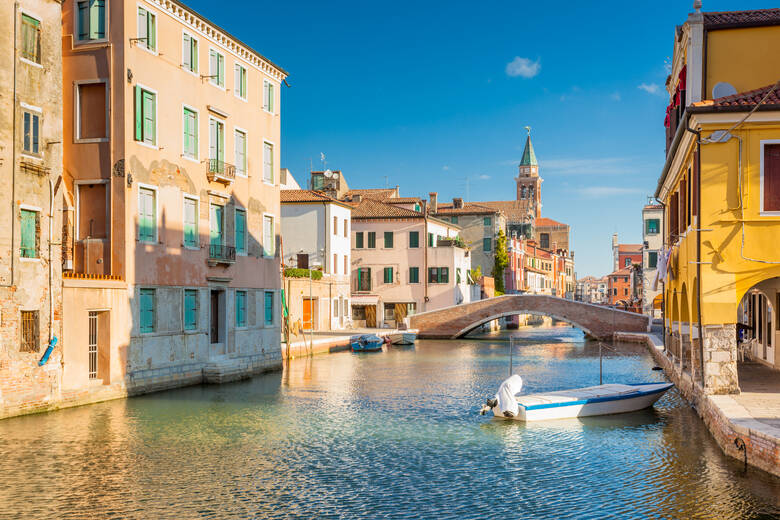 Blick auf die Känale von Chioggia