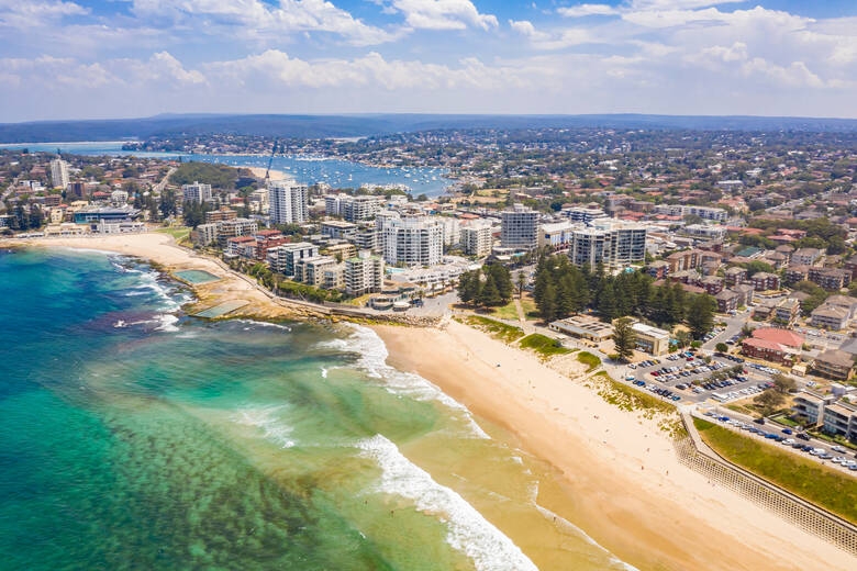 Blick auf den Cronulla Beach in Sydney