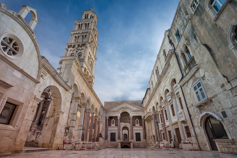 Diokletianpalast in der kroatischen Stadt Split