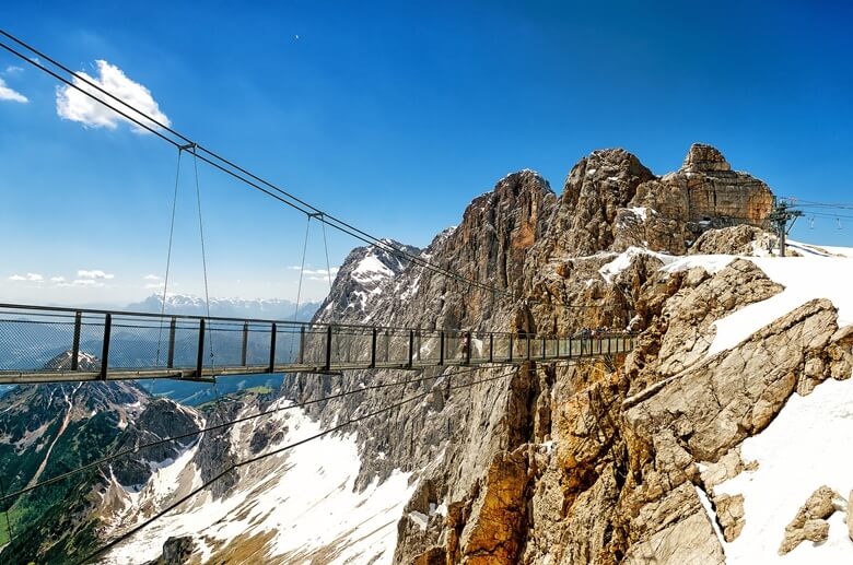 Glasplatteau am Hohe Dachstein in Österreich