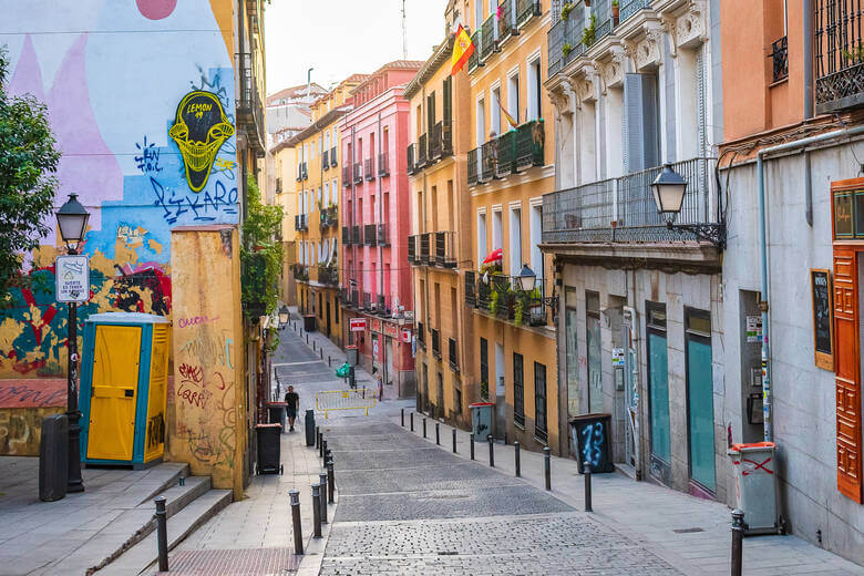 Street Art im Szeneviertel Lavapies in Madrid