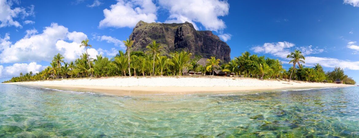Panorama der Insel Mauritius