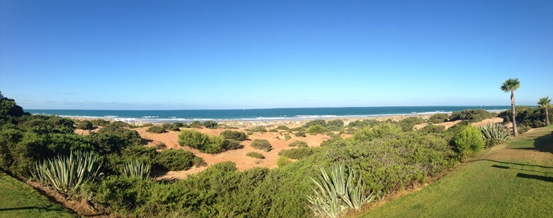 Playa de la Barrossa bei Cadiz in Südspanien