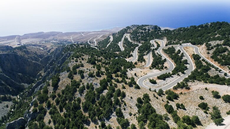 Serpentinenstraße Sa Calobra auf Mallorca