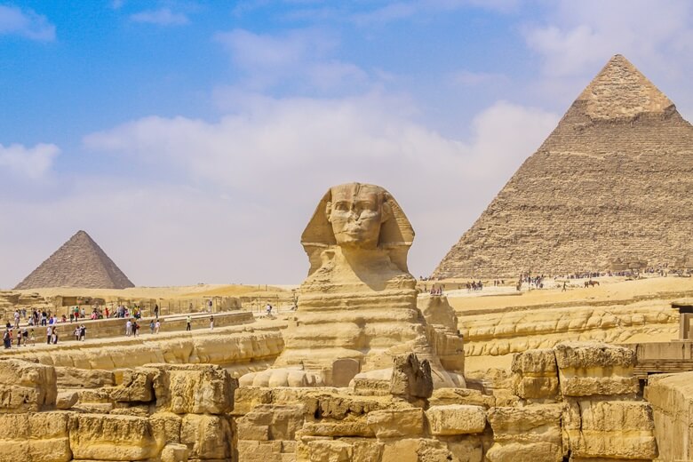 Sphinx und Pyramiden in Ägypten