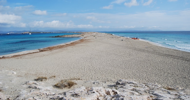 Strand S'Alga auf der Isla de Espalmador bei Formentera