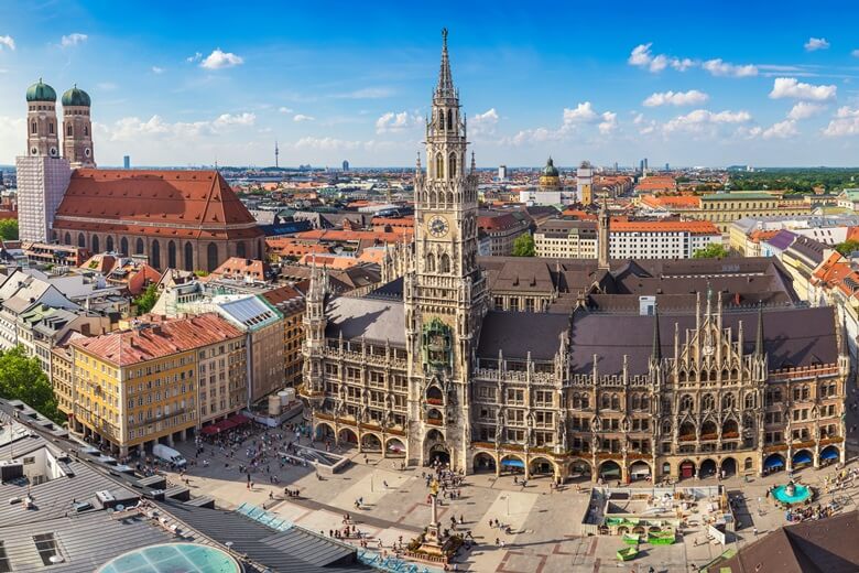 Marienplatz in Bayerns Hauptstadt München