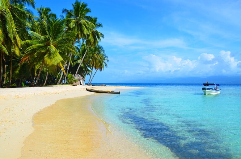 Traumstrand auf San Blas bei Panama