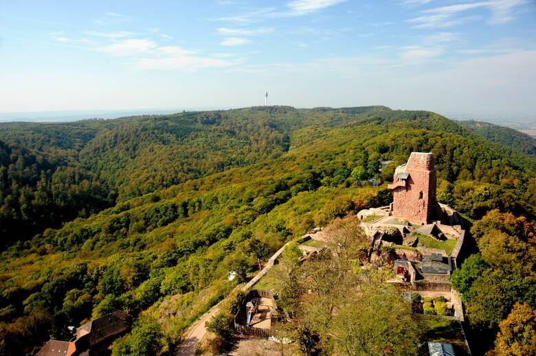 Blick auf das Kyffhäuserdenkmal und die Region