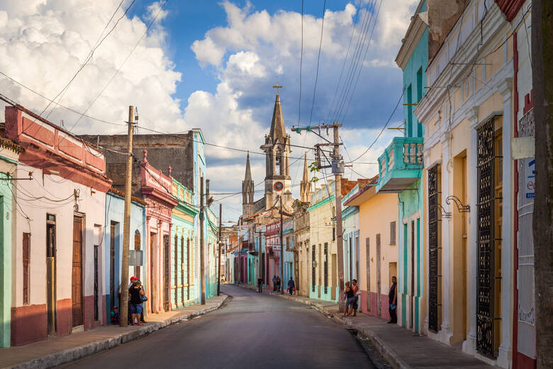 Die bunte Altstadt von Camagüey auf Kuba