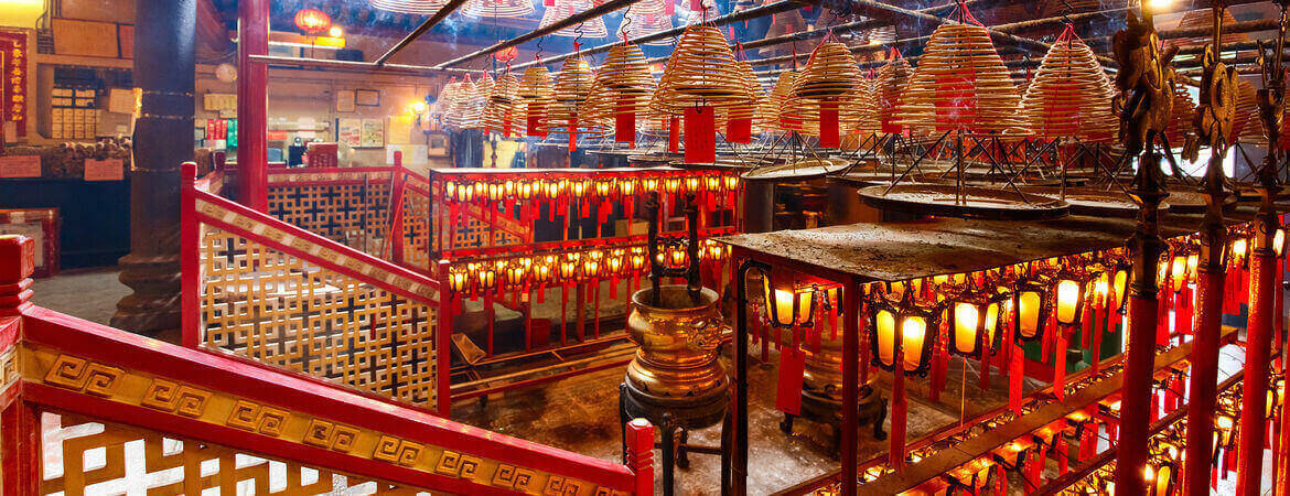 Berühmter Tempel in Hongkong