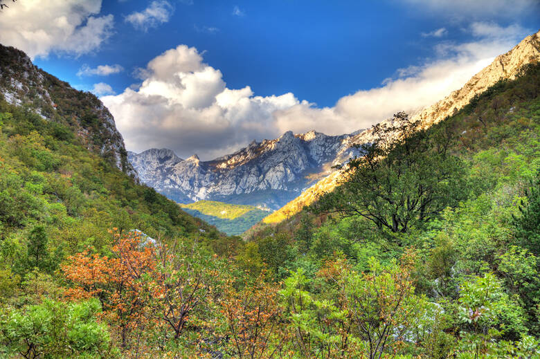 Berglandschaft in Kroatien