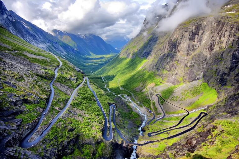 Panoramastraße Trollstigen in Norwegen