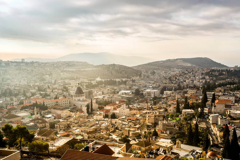 Blick auf die Stadt Nazareth