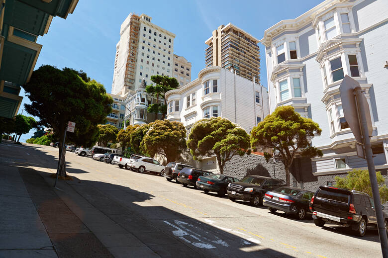 Autos parken in San Francisco