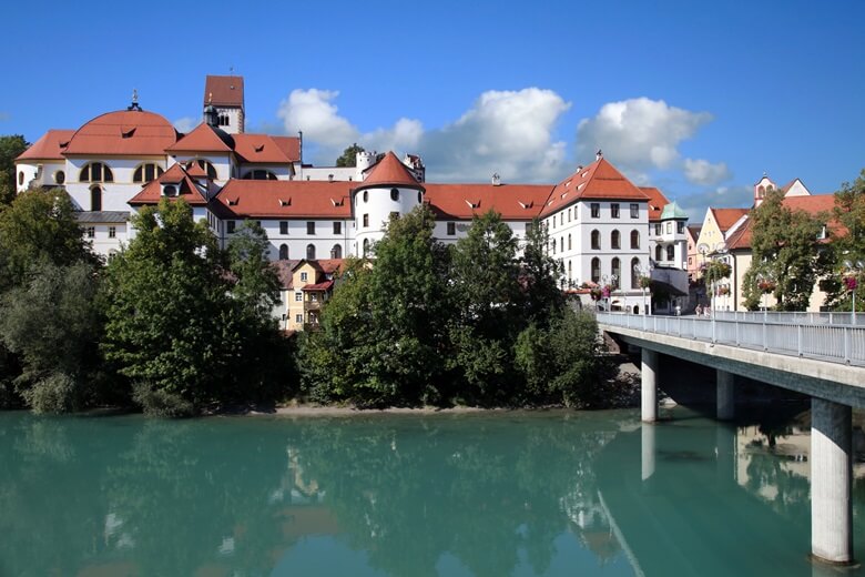 Füssen in Bayern, eine der schönsten Kleinstädte Deutschlands