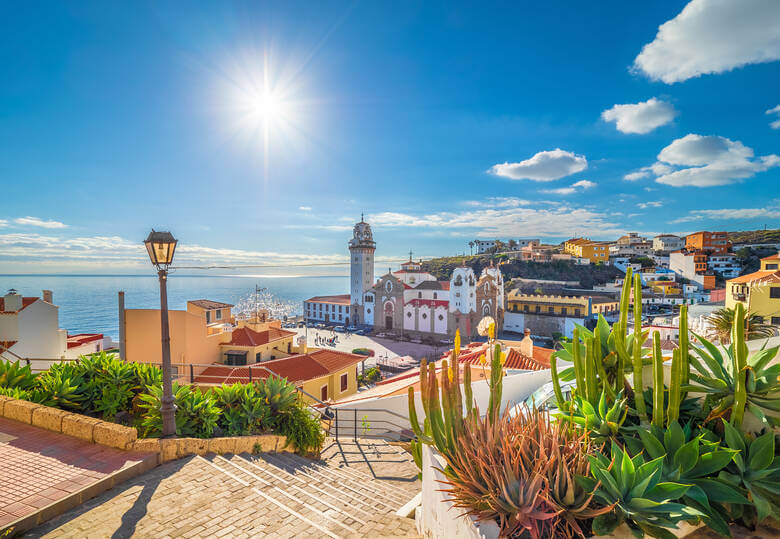 Hübscher Küstenort Candelaria auf Teneriffa