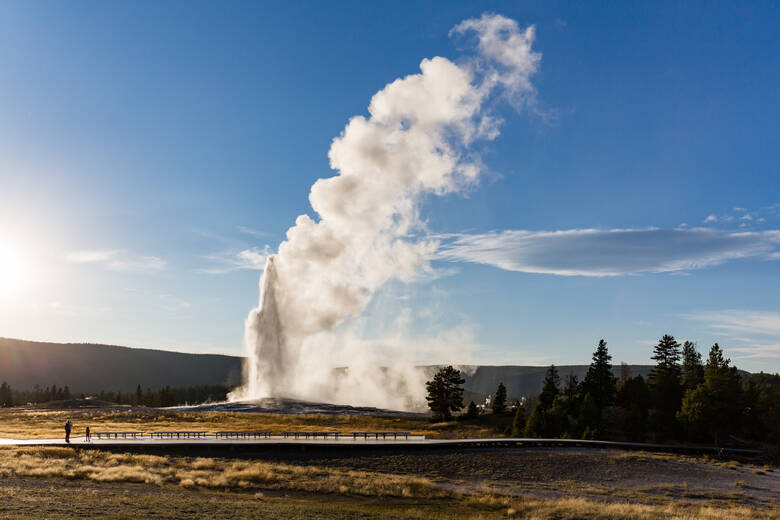 Old Faithful Geysir im Yellowstone-Nationalpark